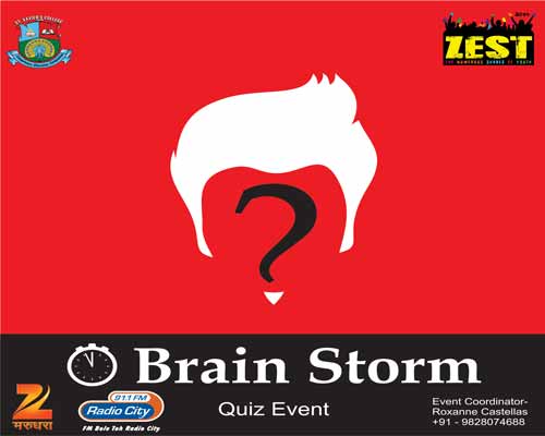 You come, you answer, and you win! With questions ranging from the Fine Arts to Science and Mathematics, History to Current Affairs, Sports and Geography,Brainstorm will send you on your own Odyssey! So participate, win and prove you mettle to the world of youth!